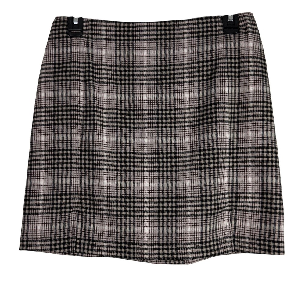 Eyeshadow Pink Brown Plaid Mini Skirt Womens 10 NWT Dark Academia Preppy